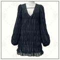 EVELINA RUCHED MINI DRESS