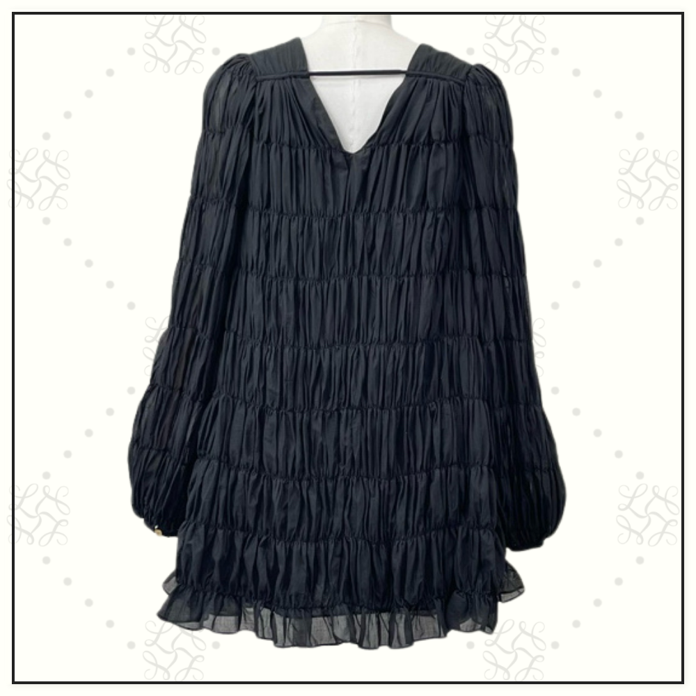 EVELINA RUCHED MINI DRESS