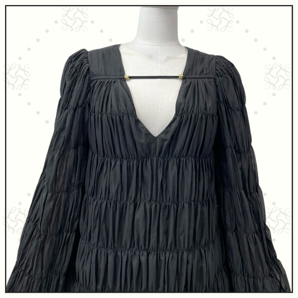 EVELINA RUCHED MINI DRESS