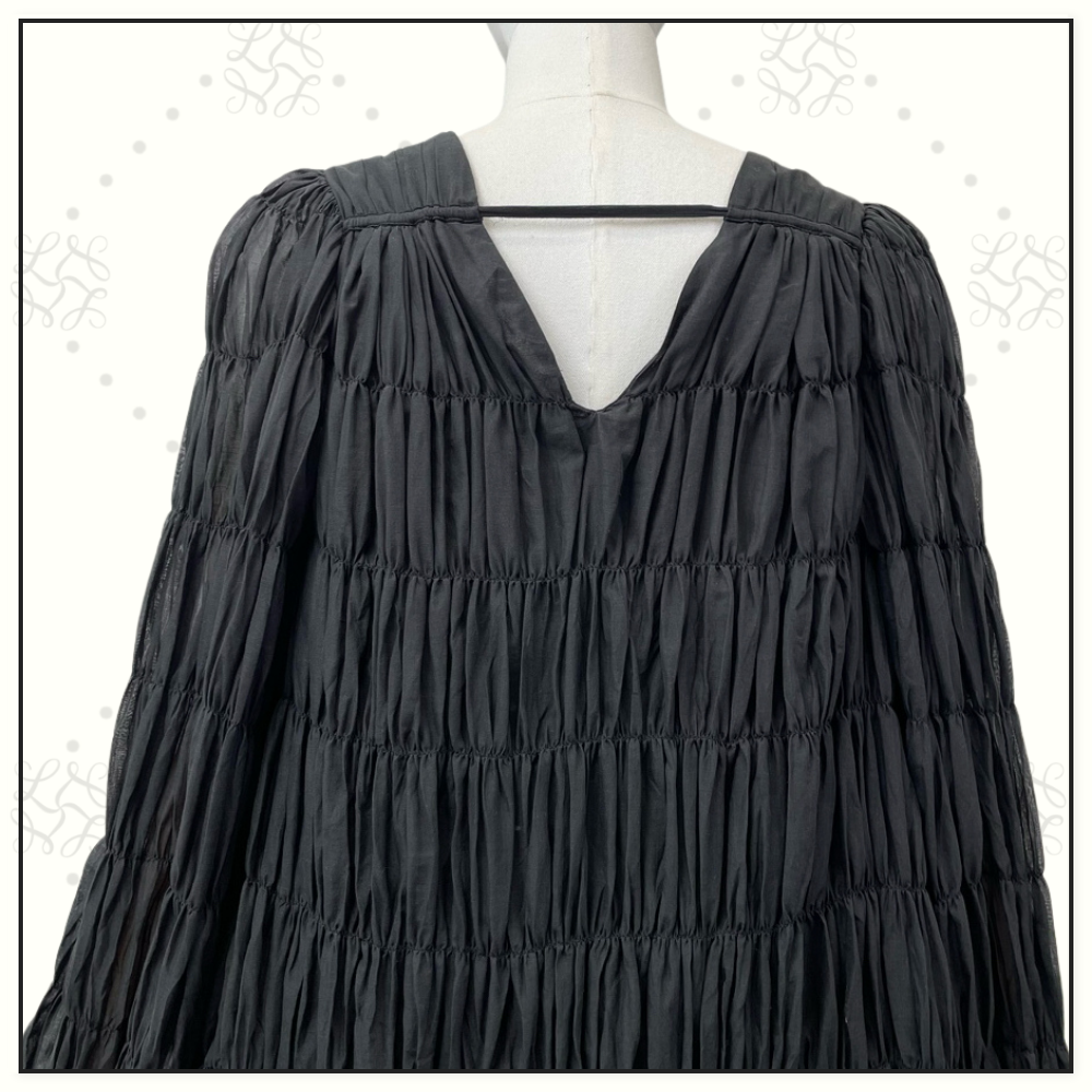 EVELINA RUCHED MINI DRESS