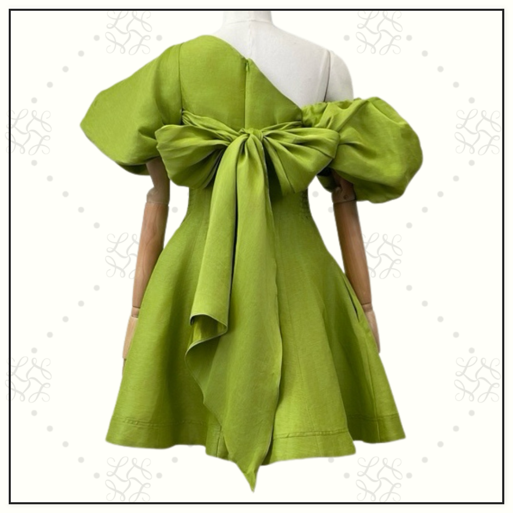 GRETTA BOW BACK MINI DRESS