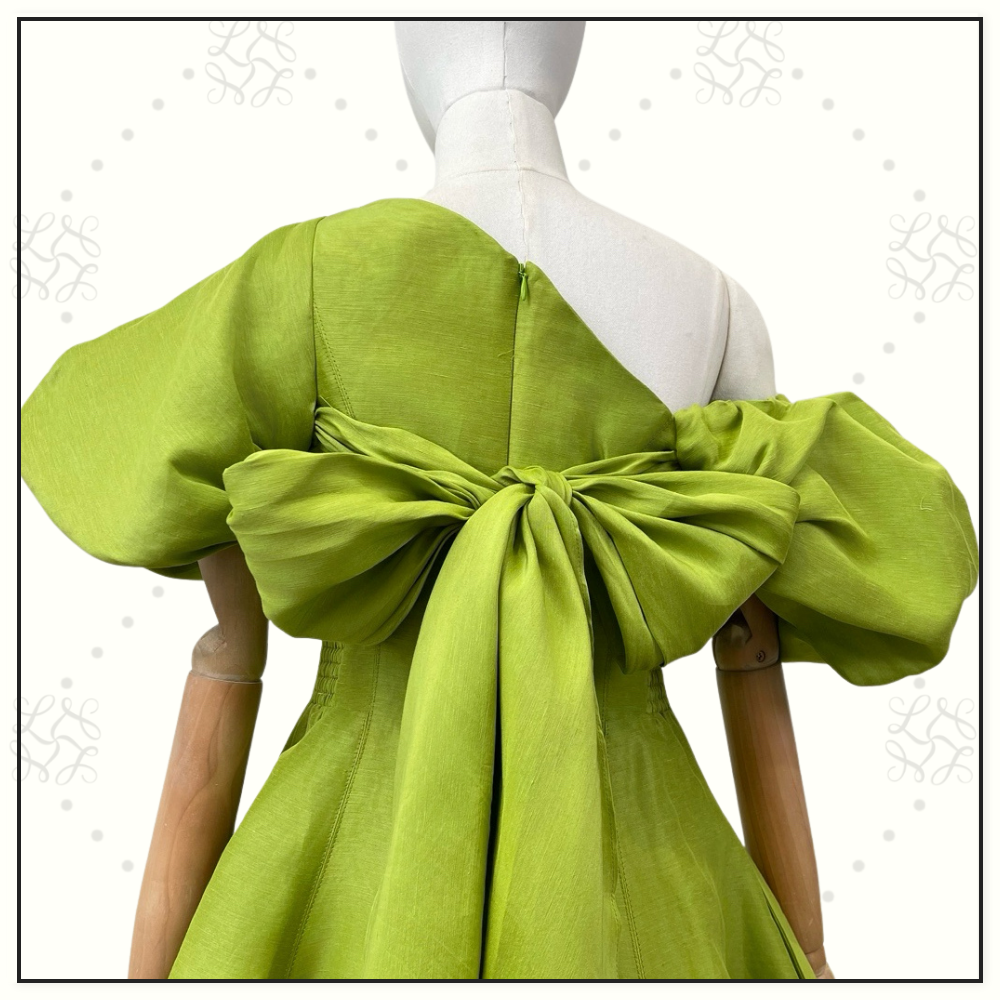 GRETTA BOW BACK MINI DRESS