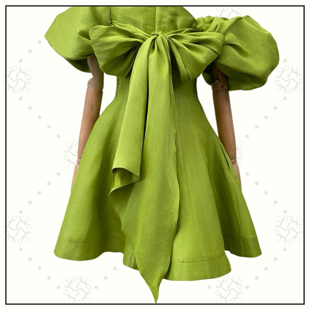 GRETTA BOW BACK MINI DRESS