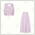 SPLENDOUR FLOWER SHELL TOP & MIDI SKIRT