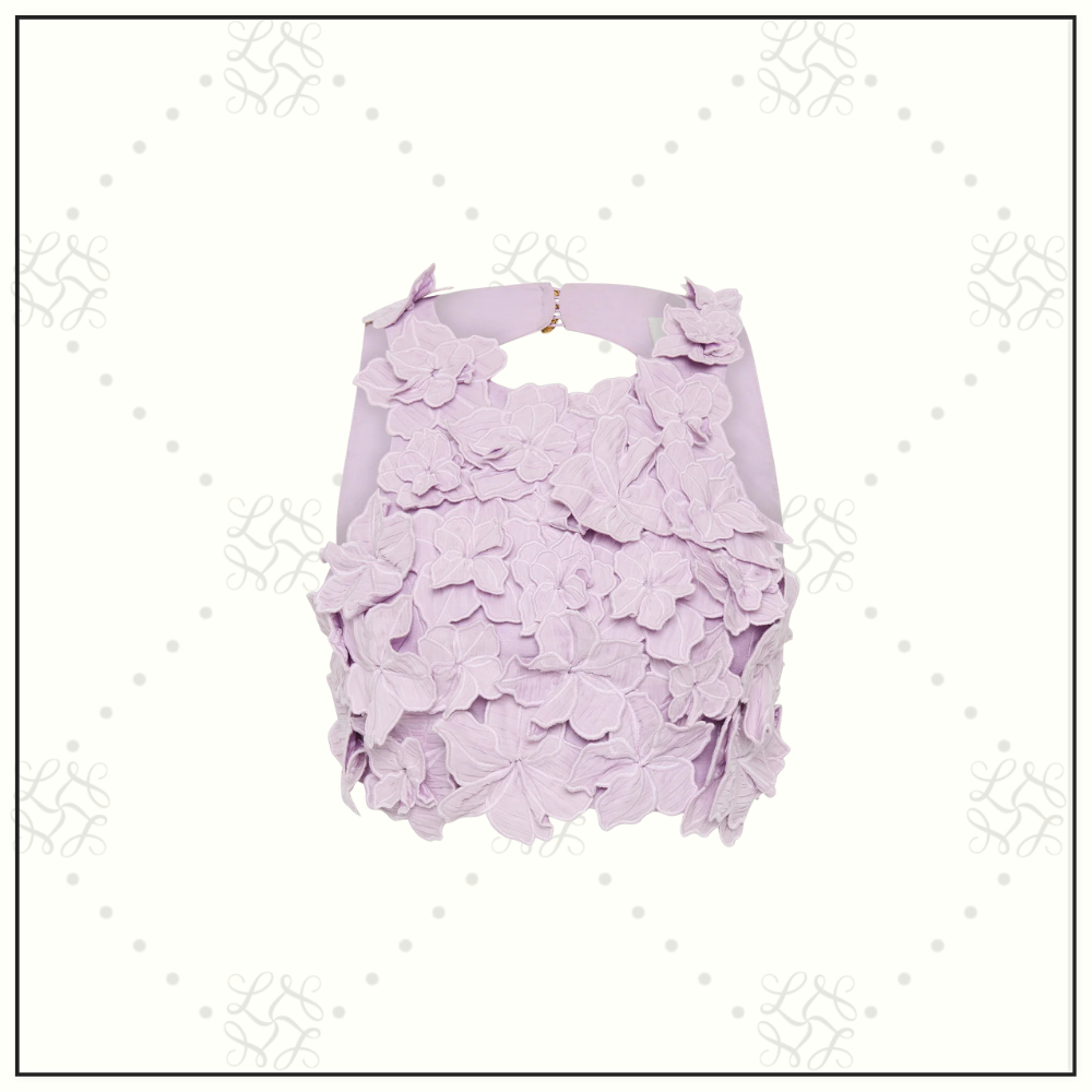 SPLENDOUR FLOWER SHELL TOP & MIDI SKIRT