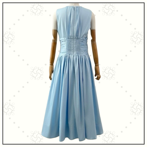 AGATHA KNOT WAIST MIDI DRESS