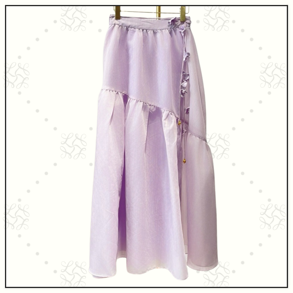 SPLENDOUR FLOWER SHELL TOP & MIDI SKIRT