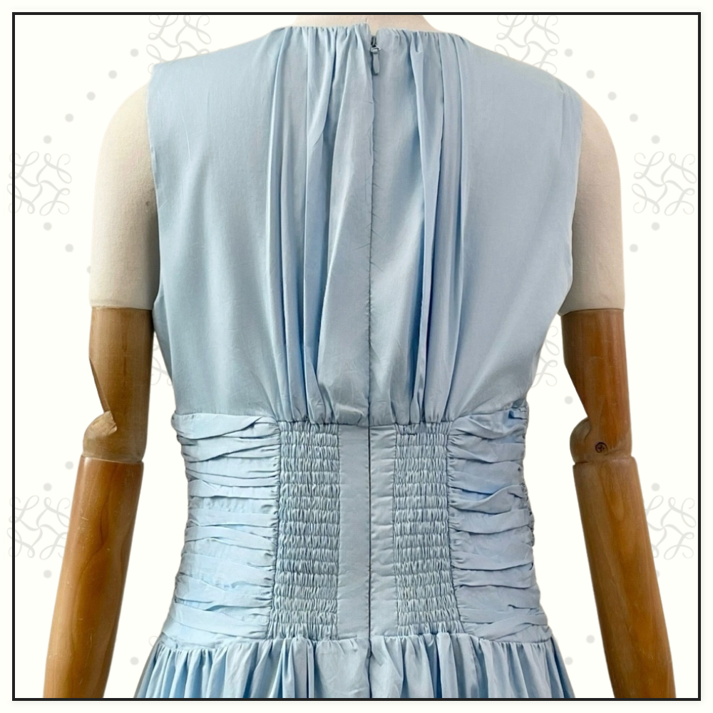 AGATHA KNOT WAIST MIDI DRESS