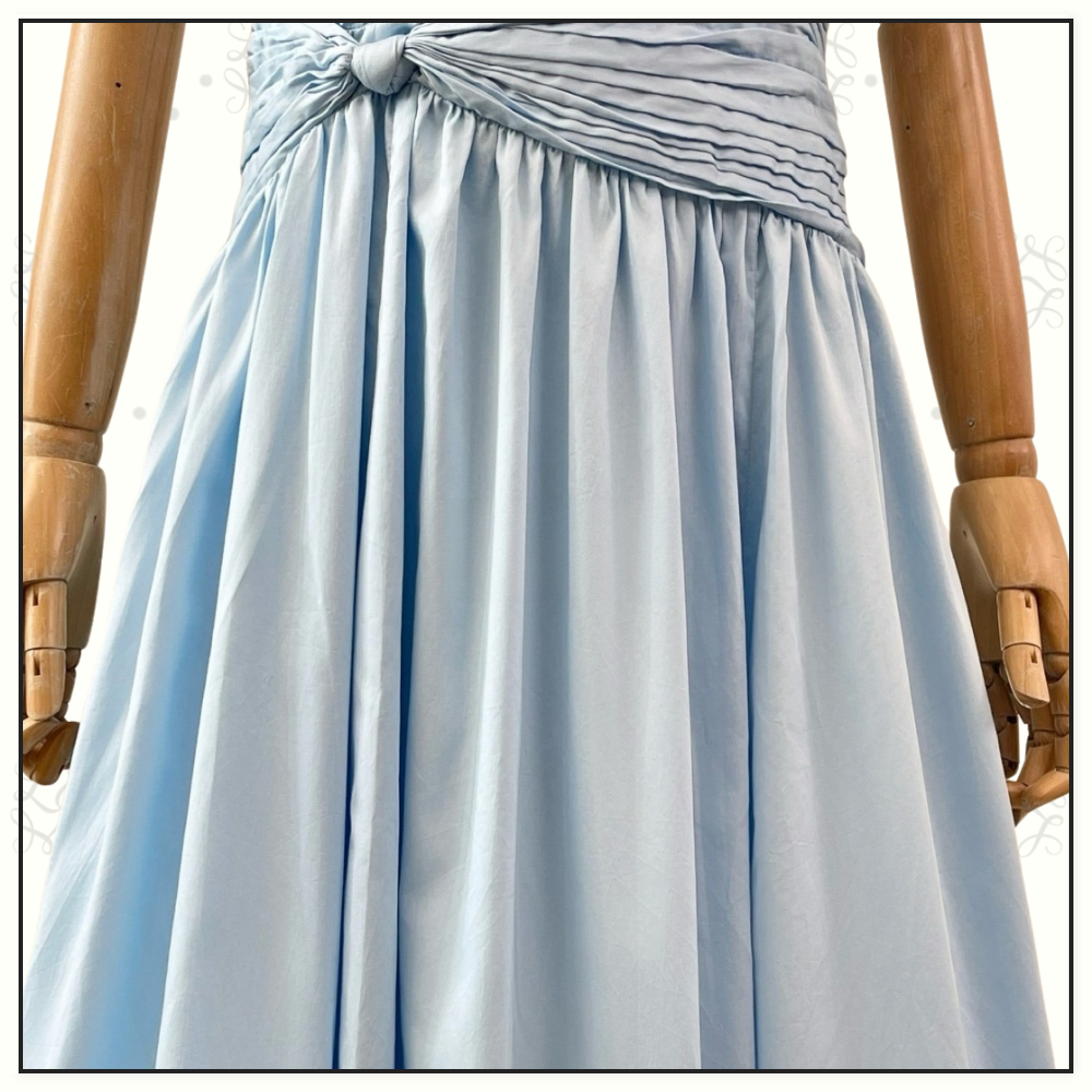 AGATHA KNOT WAIST MIDI DRESS