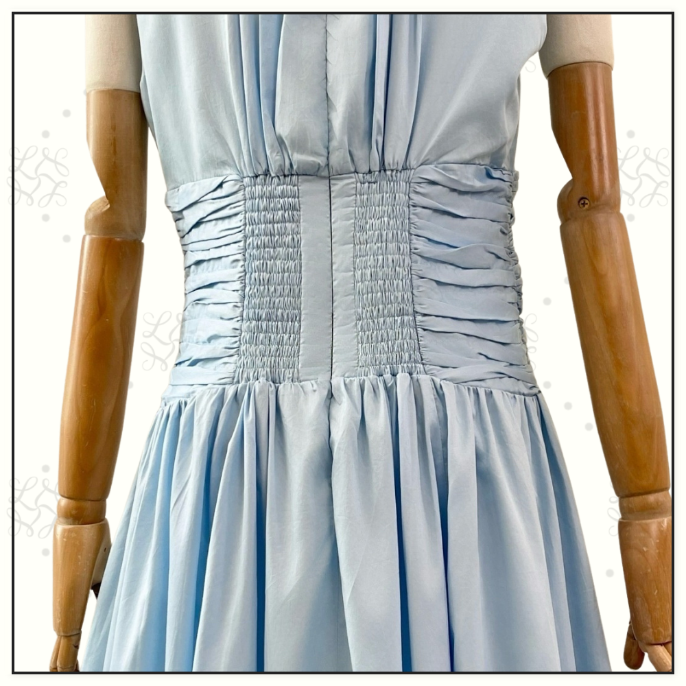 AGATHA KNOT WAIST MIDI DRESS