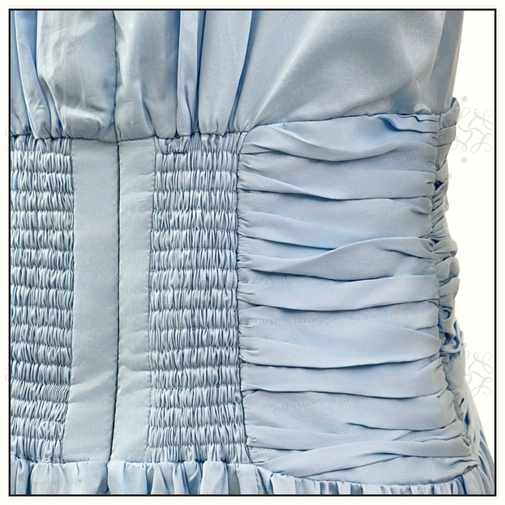 AGATHA KNOT WAIST MIDI DRESS