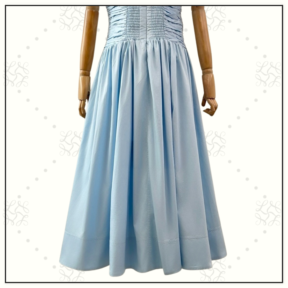 AGATHA KNOT WAIST MIDI DRESS