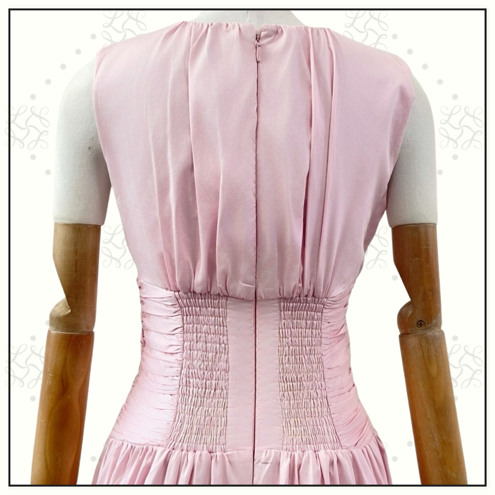 AGATHA KNOT WAIST MIDI DRESS