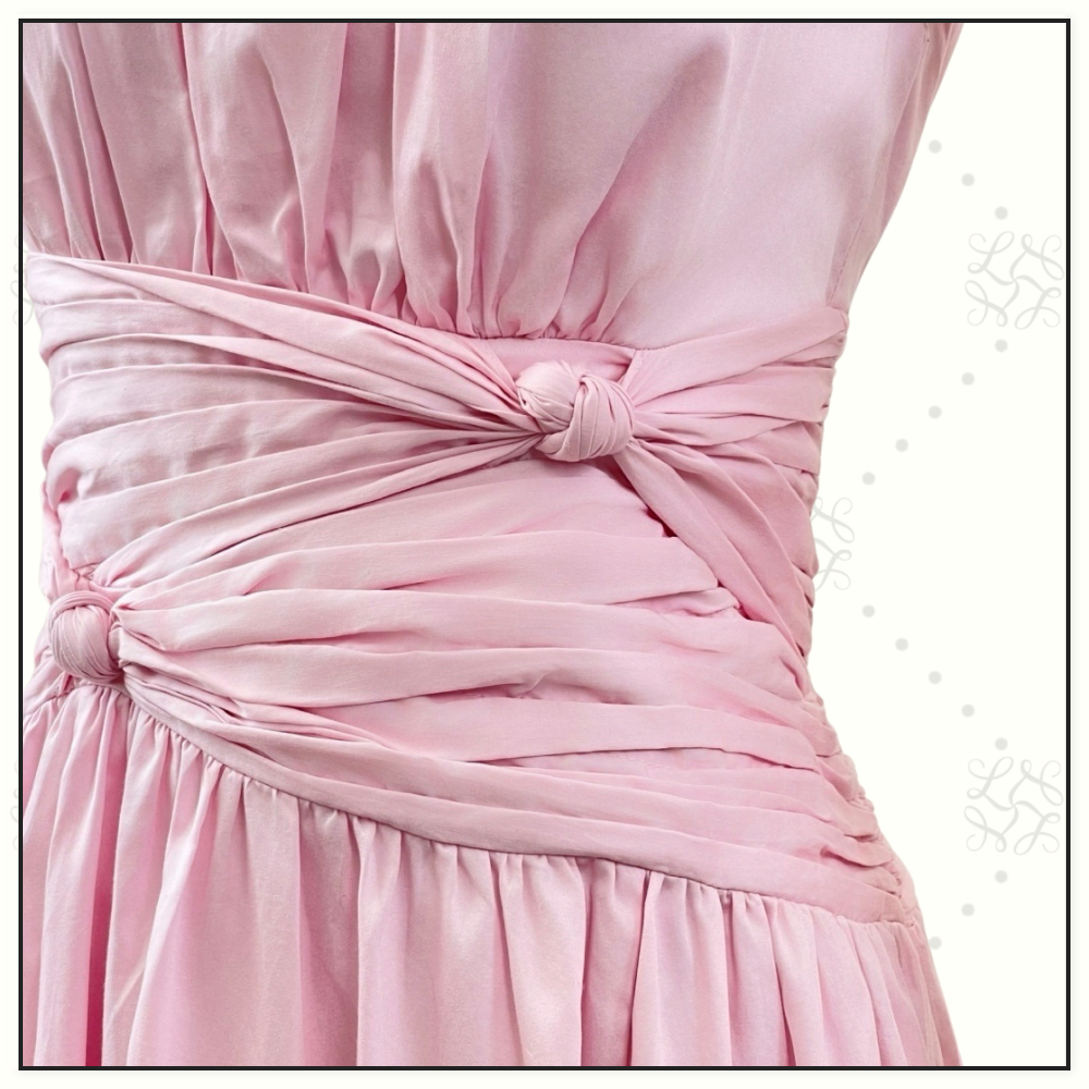 AGATHA KNOT WAIST MIDI DRESS