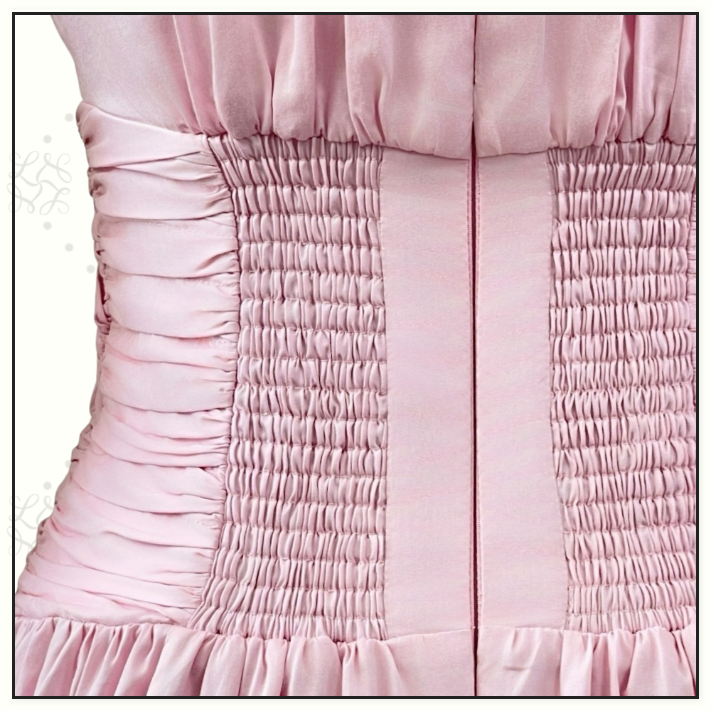 AGATHA KNOT WAIST MIDI DRESS