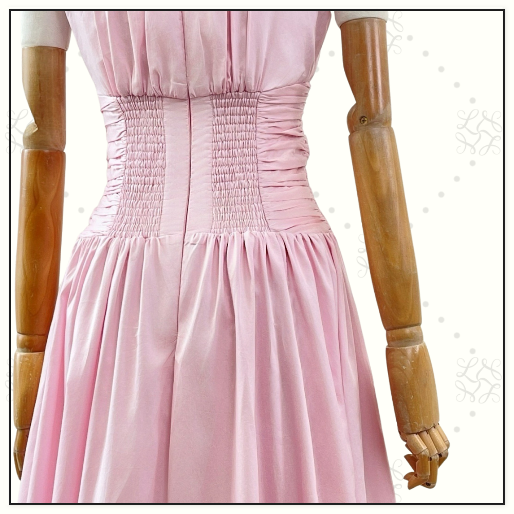 AGATHA KNOT WAIST MIDI DRESS