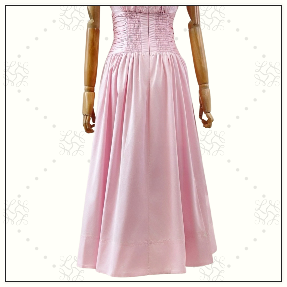 AGATHA KNOT WAIST MIDI DRESS