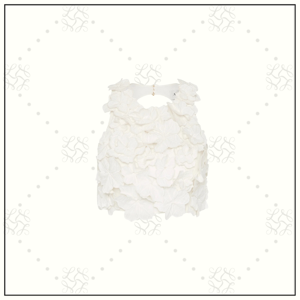 SPLENDOUR FLOWER SHELL TOP & MIDI SKIRT