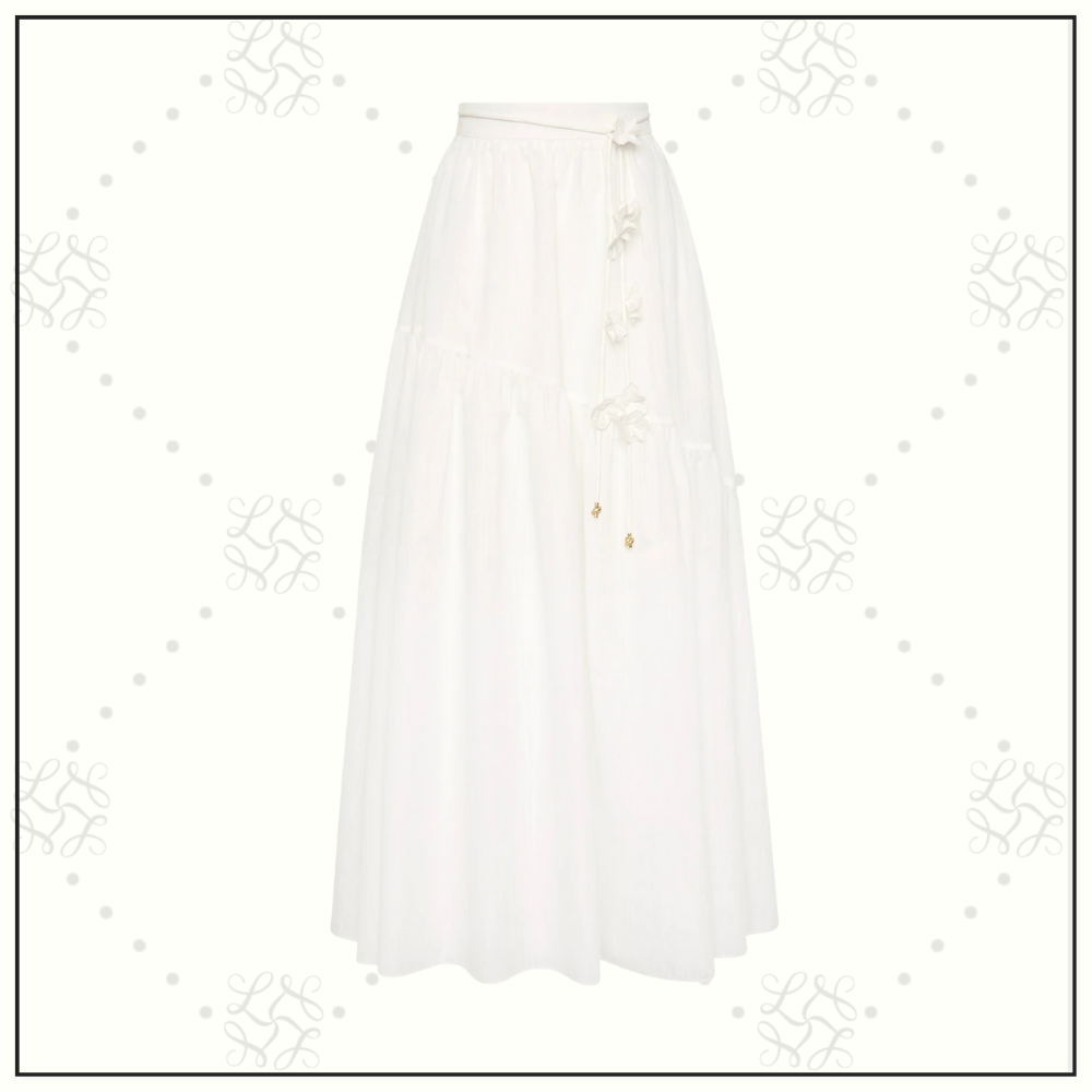 SPLENDOUR FLOWER SHELL TOP & MIDI SKIRT