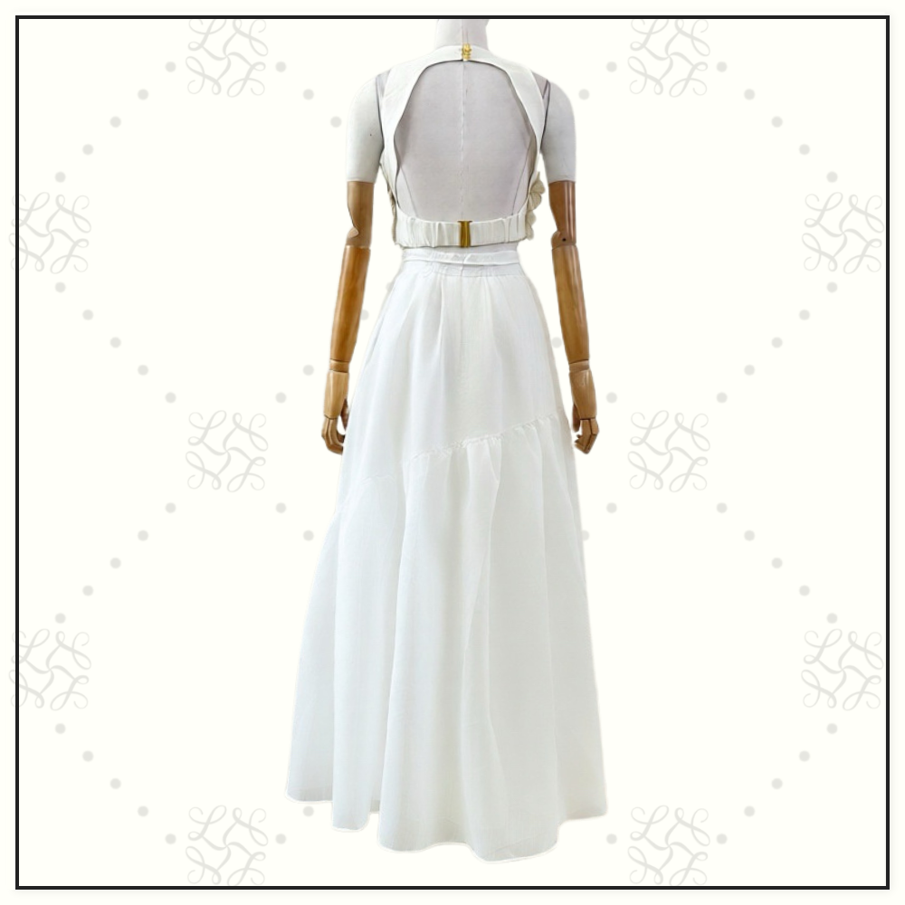 SPLENDOUR FLOWER SHELL TOP & MIDI SKIRT