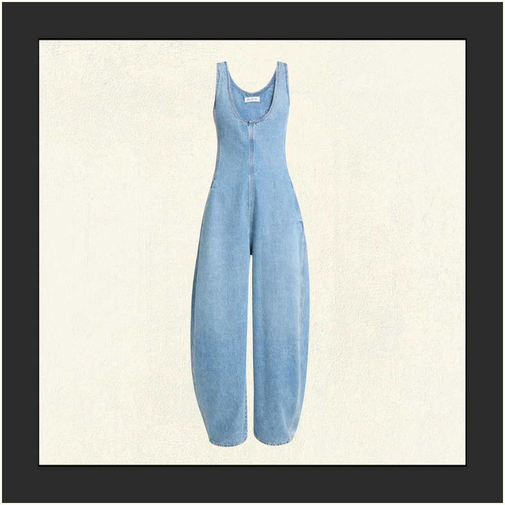 ROUND DENIM JUMPSUIT