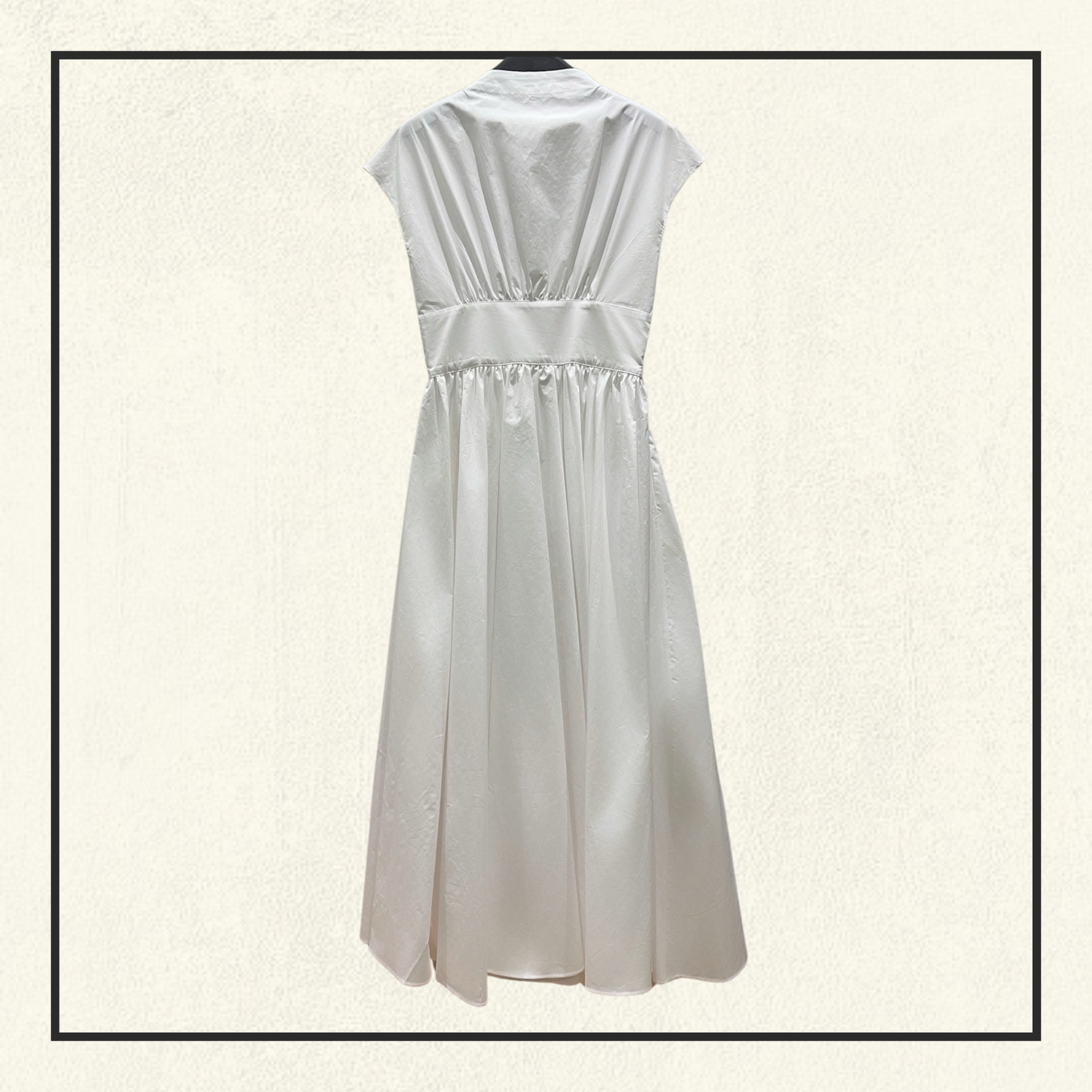 POPLIN MIDI DRESS