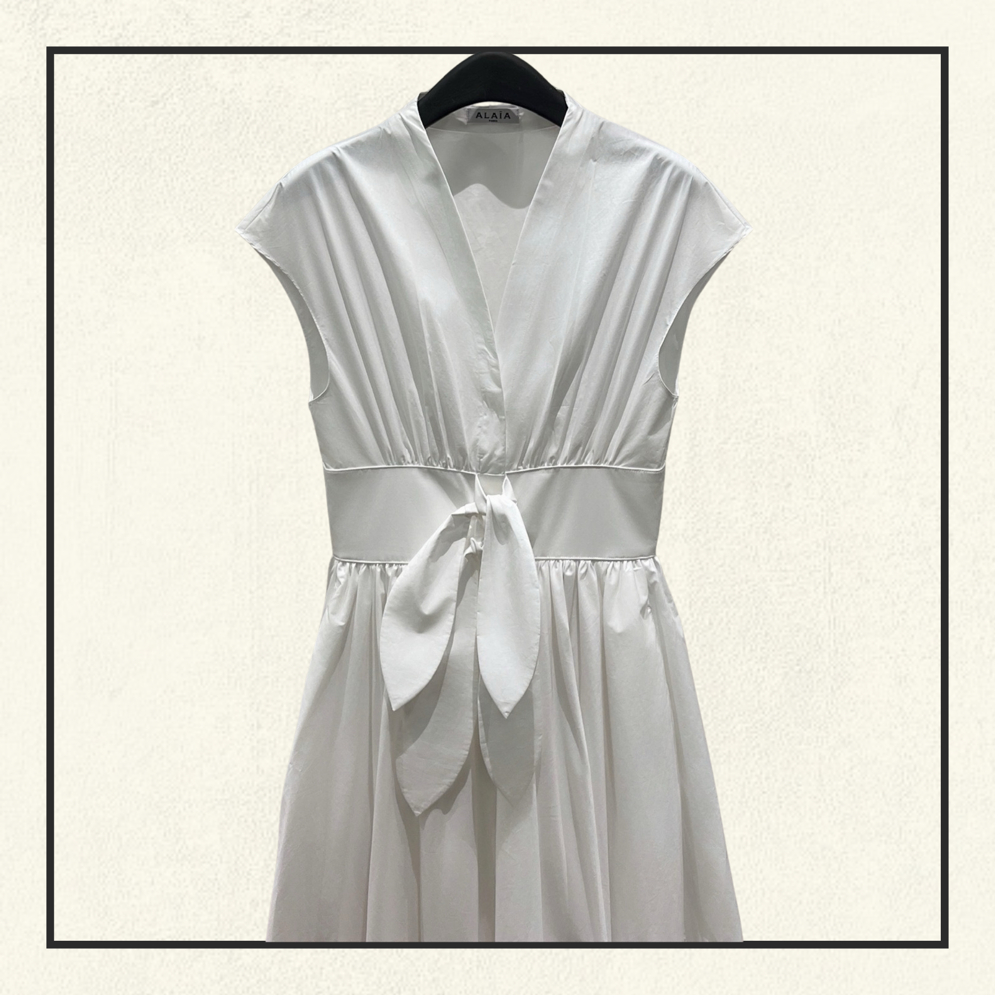 POPLIN MIDI DRESS
