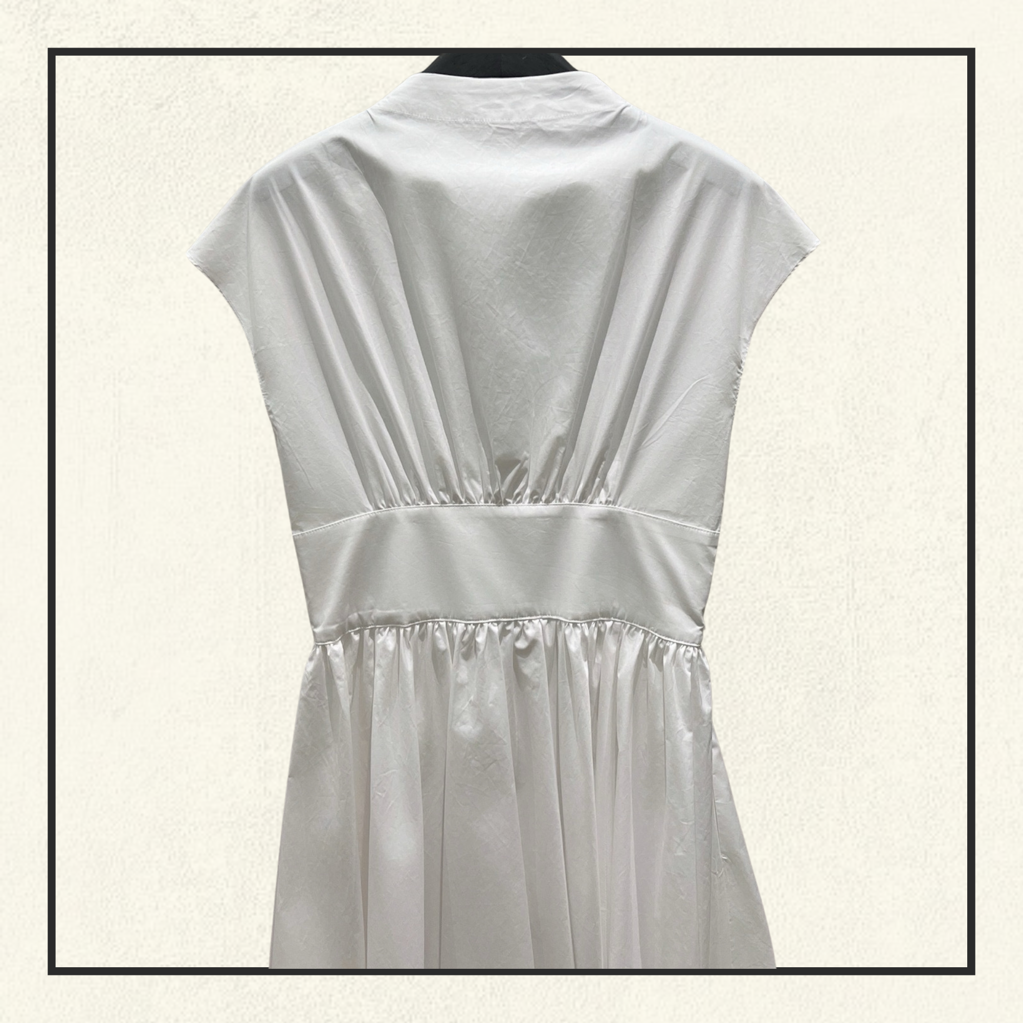 POPLIN MIDI DRESS