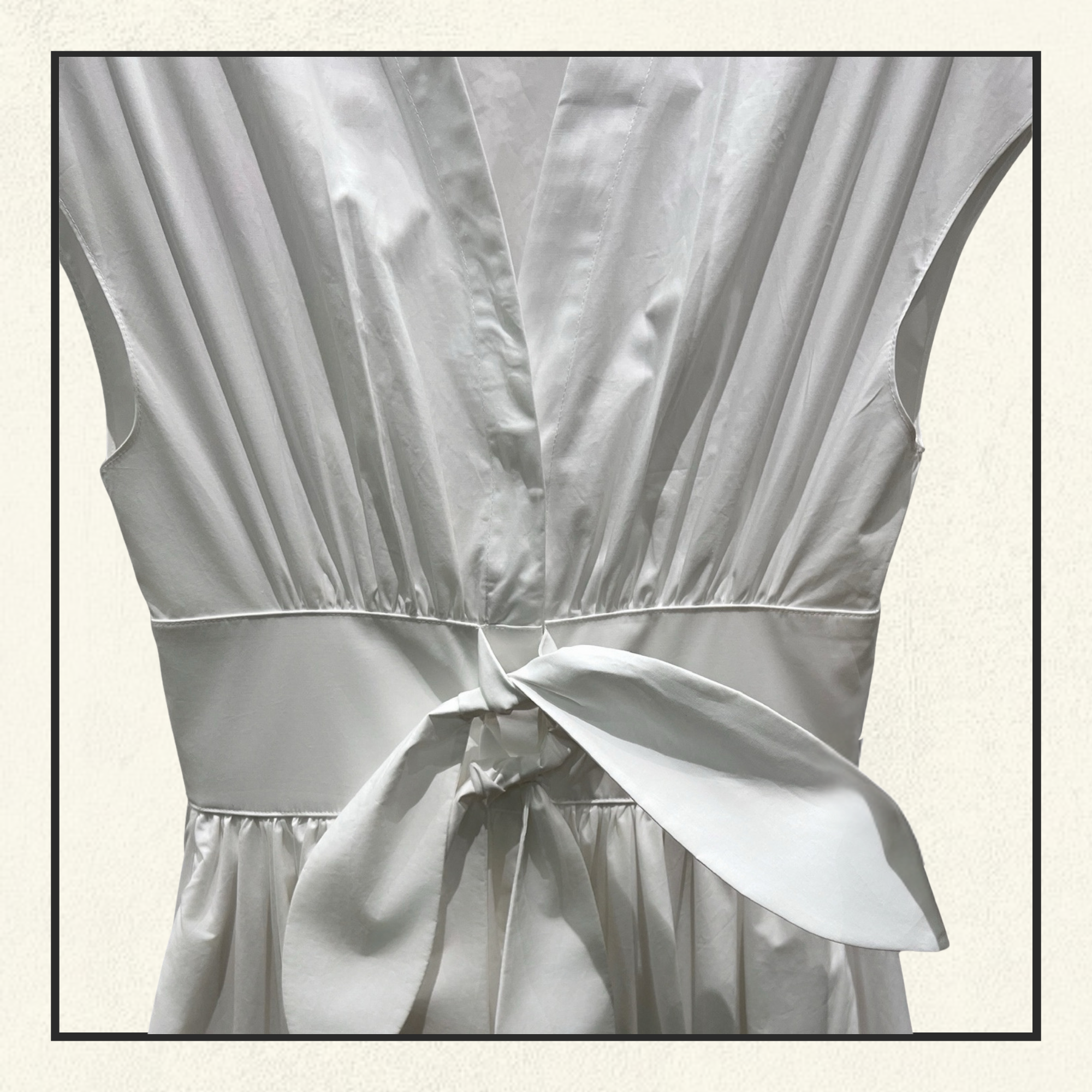 POPLIN MIDI DRESS
