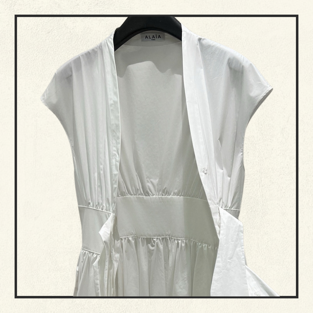 POPLIN MIDI DRESS
