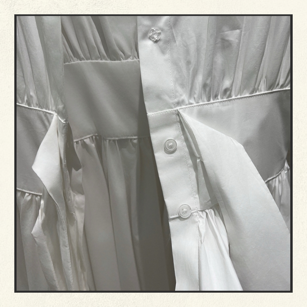 POPLIN MIDI DRESS