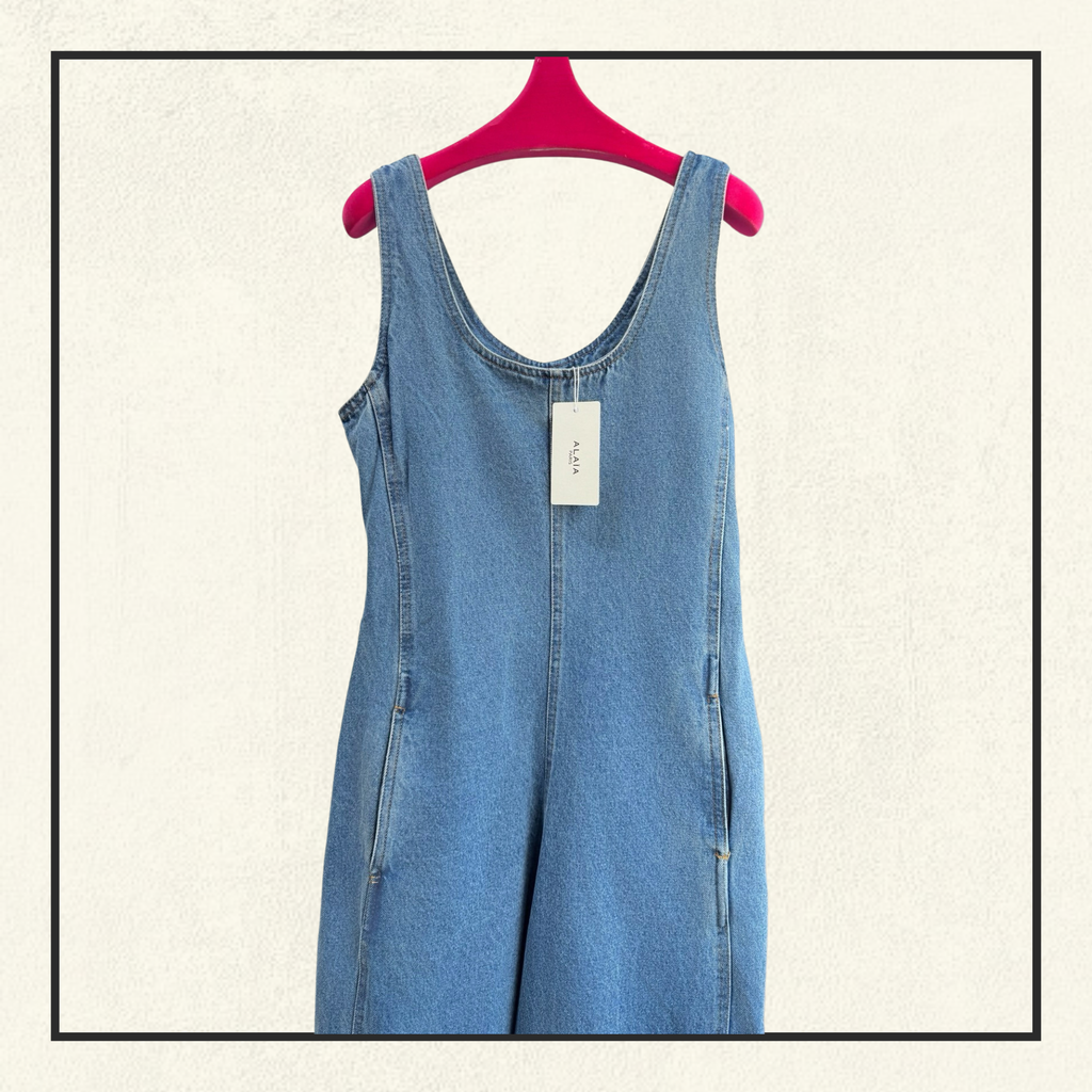 ROUND DENIM JUMPSUIT