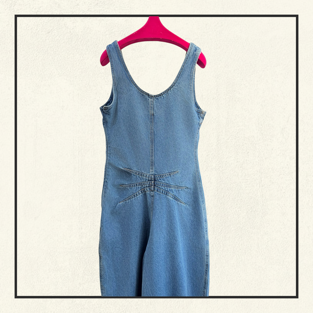 ROUND DENIM JUMPSUIT