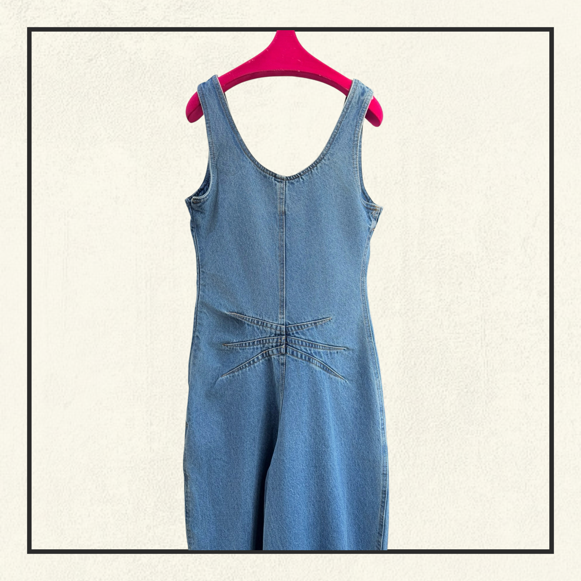 ROUND DENIM JUMPSUIT