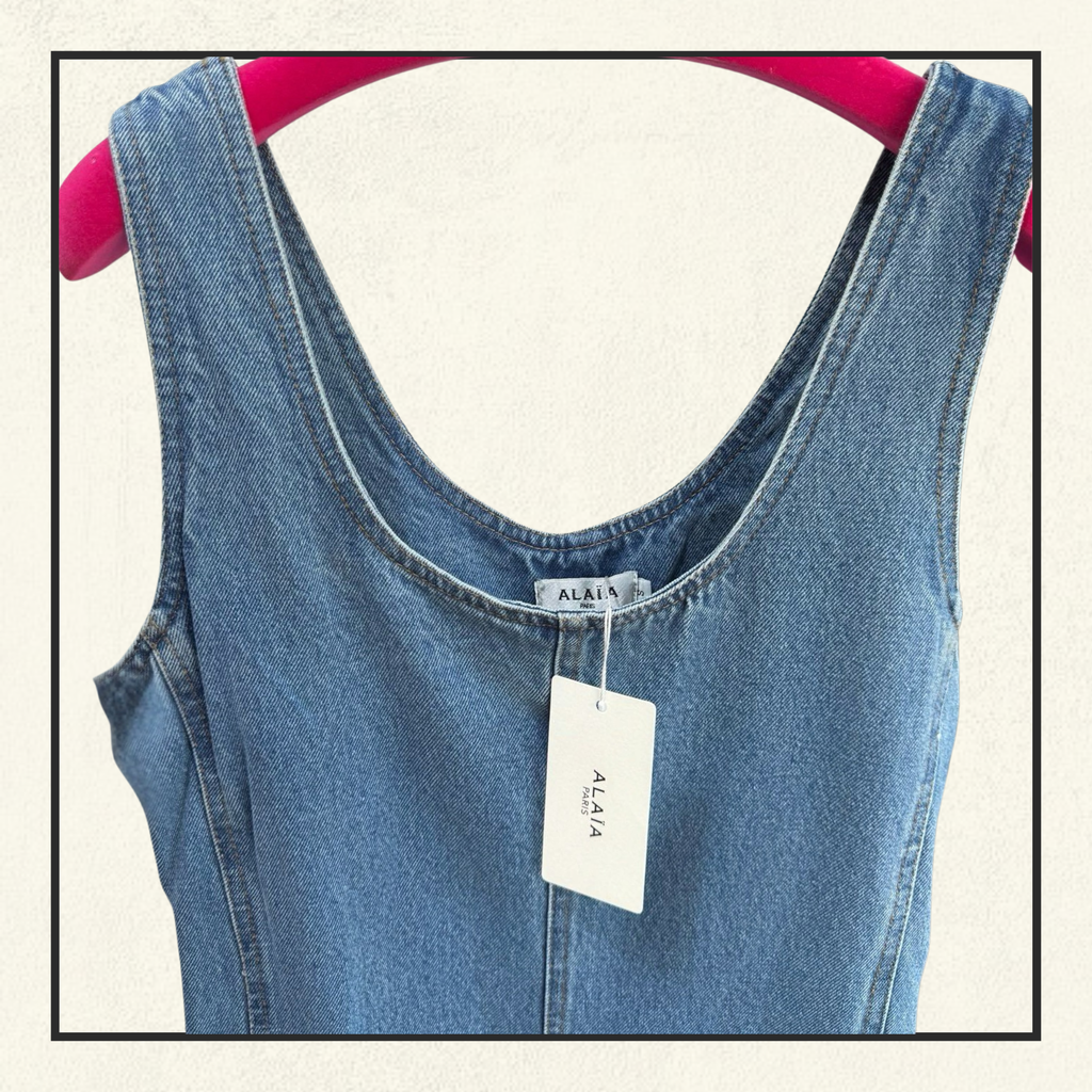 ROUND DENIM JUMPSUIT