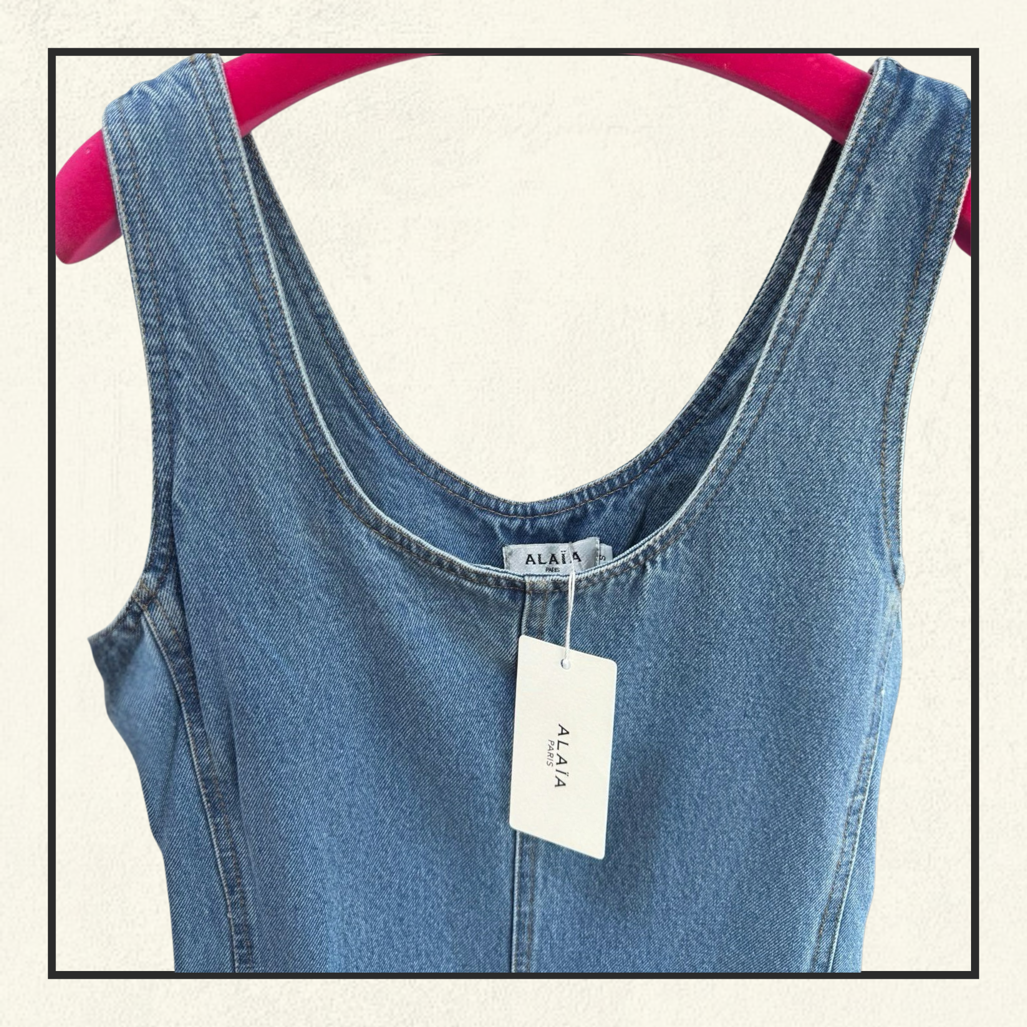 ROUND DENIM JUMPSUIT