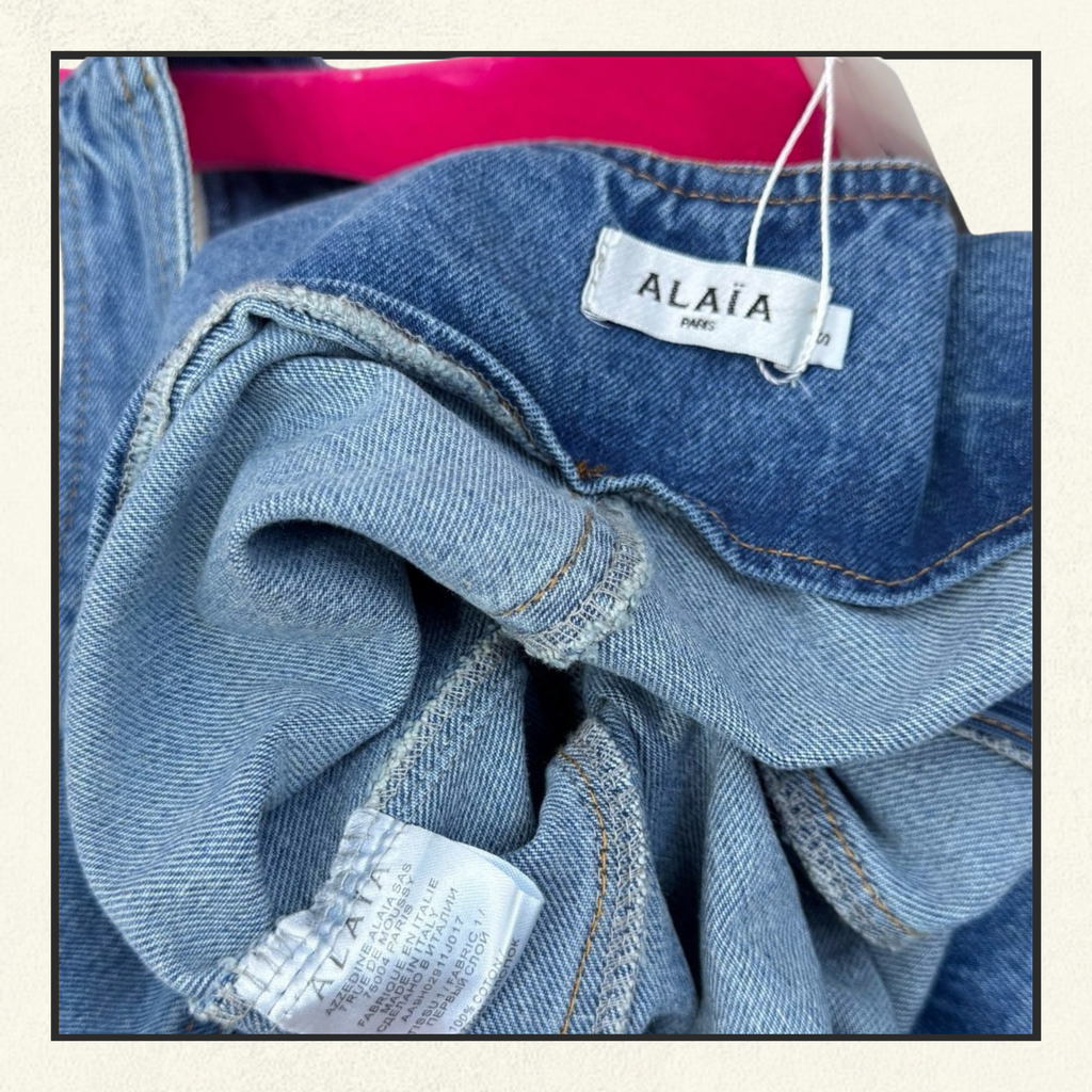 ROUND DENIM JUMPSUIT