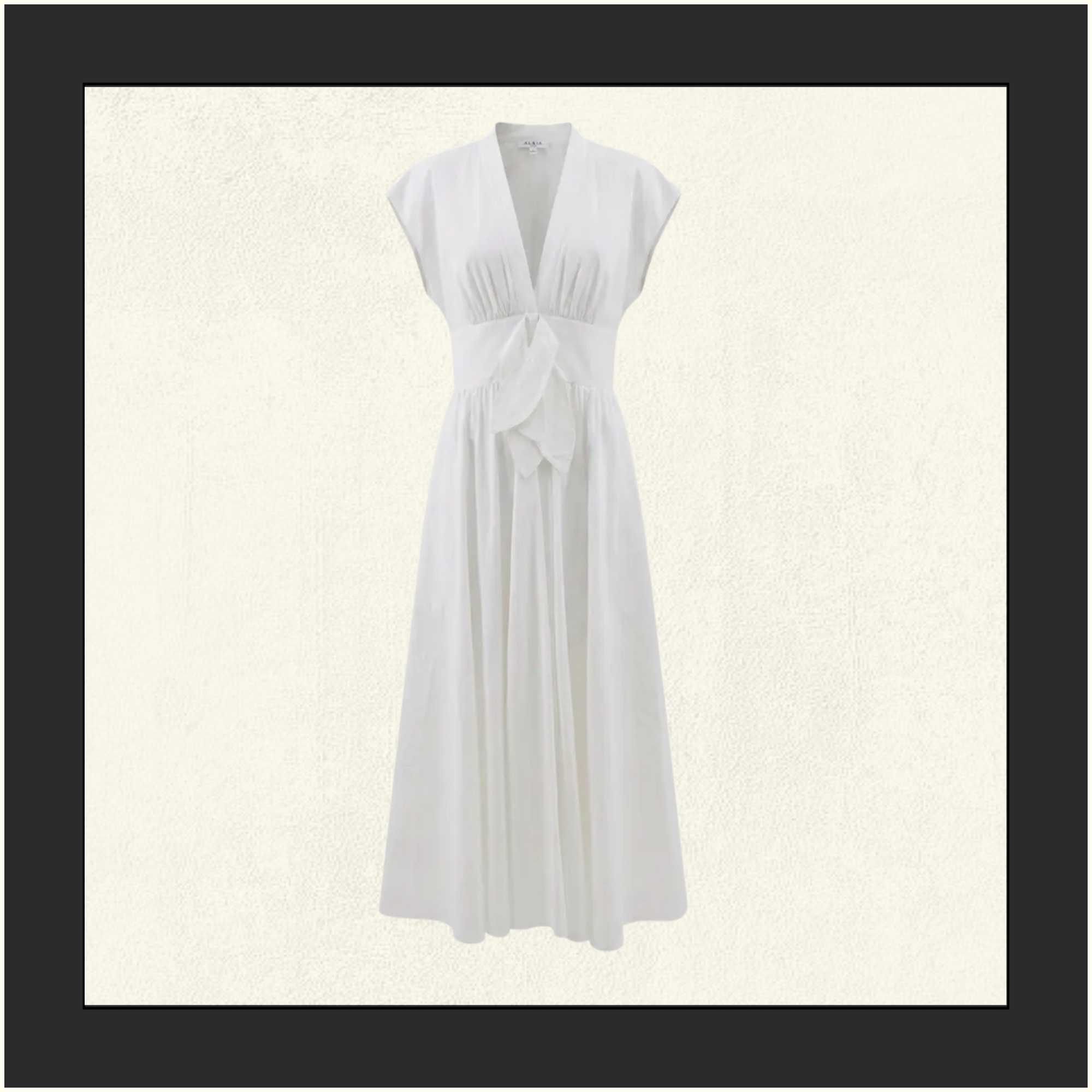 POPLIN MIDI DRESS