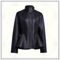 PEPLUM LEATHER JACKET
