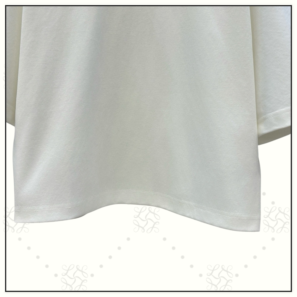 RIBBED COTTON HIGH NECK T-SHIRT