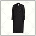 LONG TAIL BUTTONED WOOL OVERCOAT