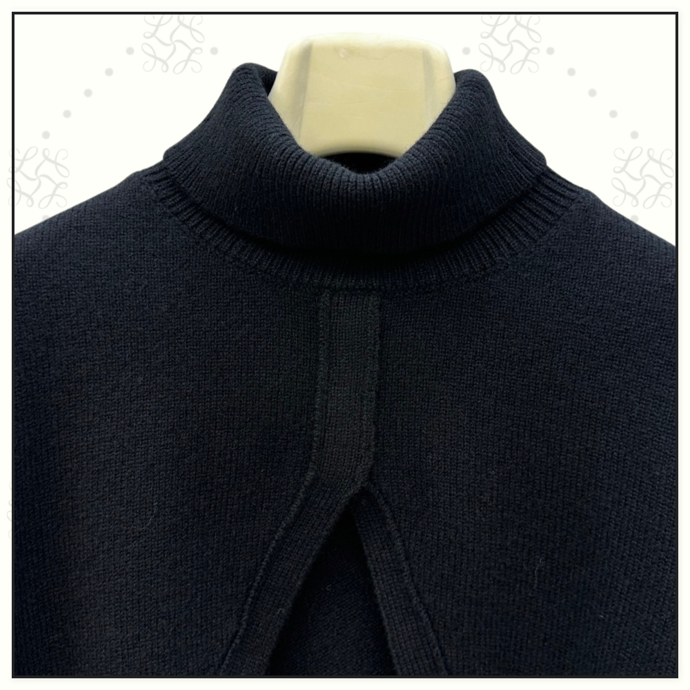 CASHMERE KNIT CUT OUT SWEATER