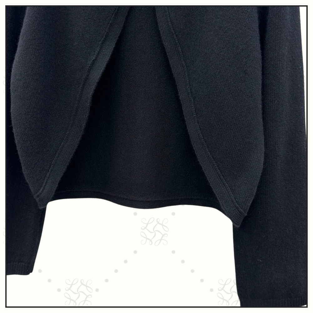 CASHMERE KNIT CUT OUT SWEATER