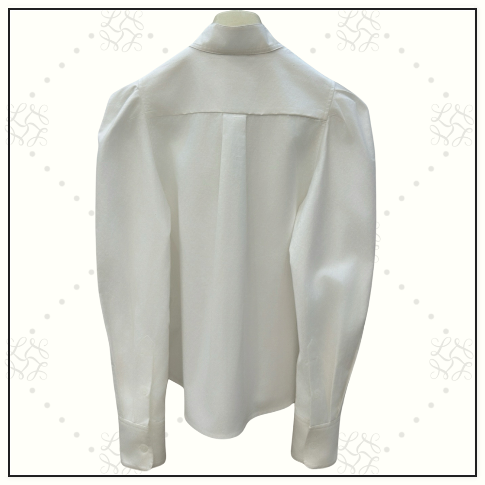 COTTON POPLIN PUFF SHIRT