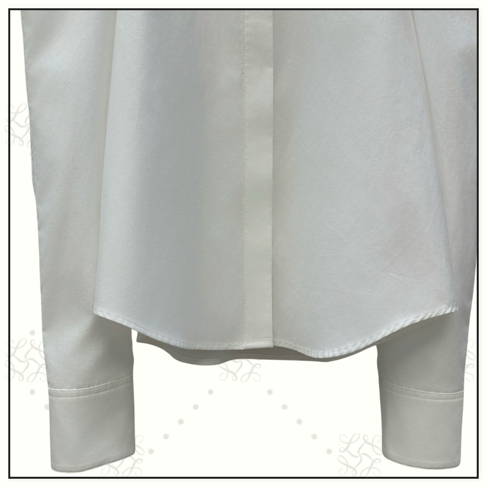 COTTON POPLIN PUFF SHIRT