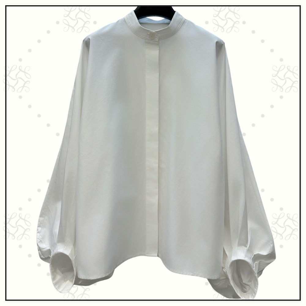 COTTON POPLIN BLOUSE