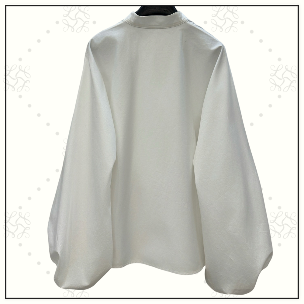 COTTON POPLIN BLOUSE