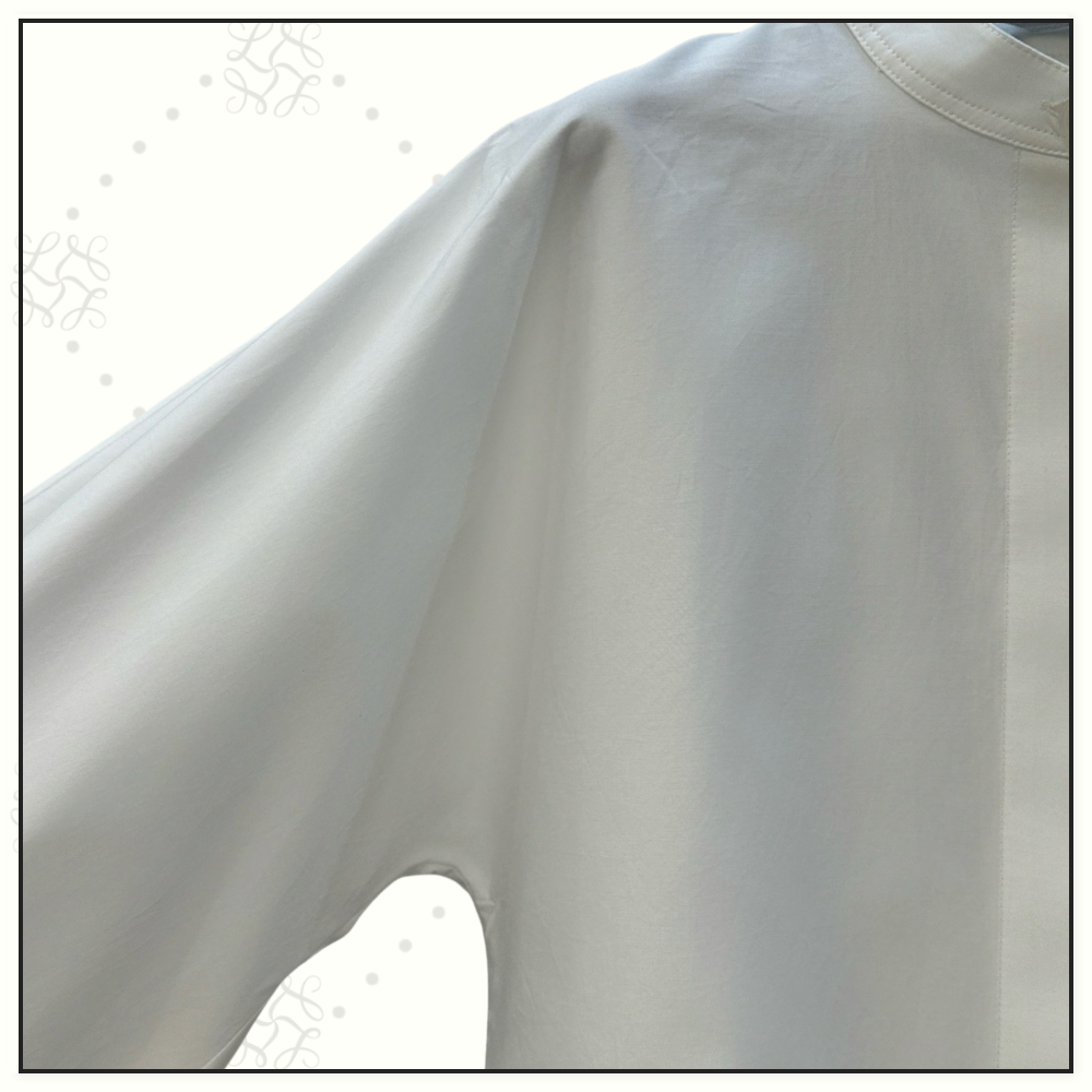 COTTON POPLIN BLOUSE