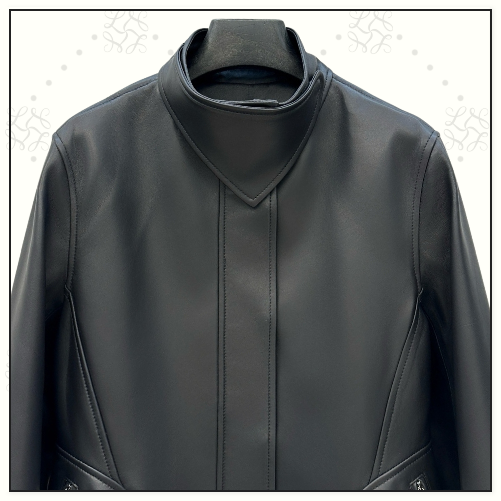 PEPLUM LEATHER JACKET