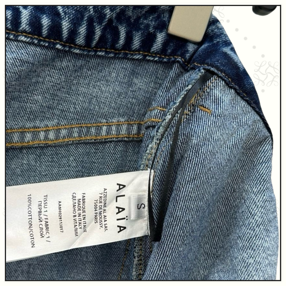 ASYMMETRIC WIDE LEG JEANS